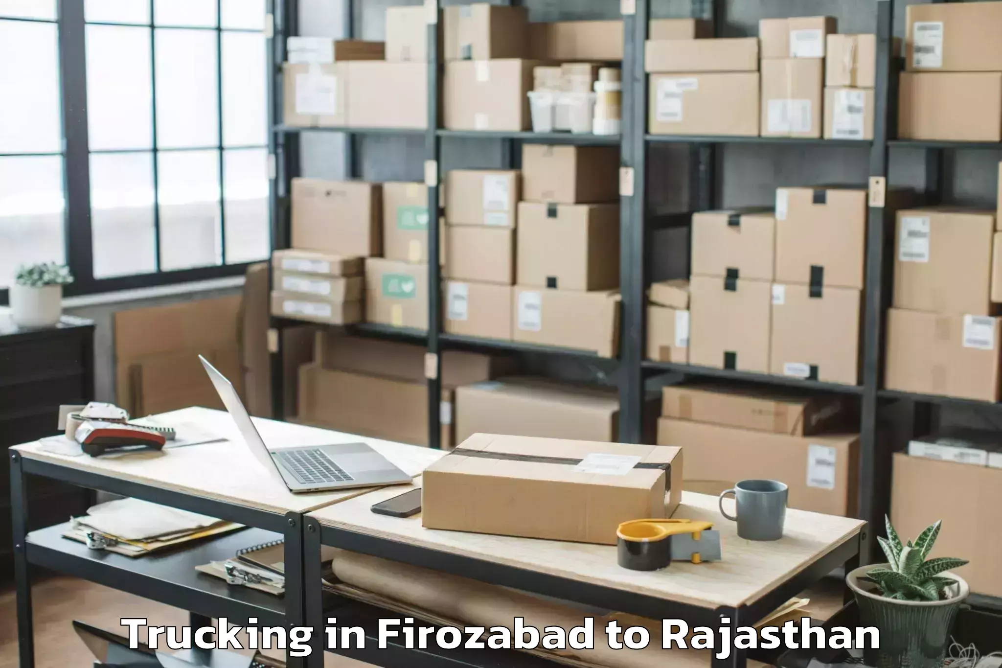 Book Your Firozabad to Udaipur Trucking Today